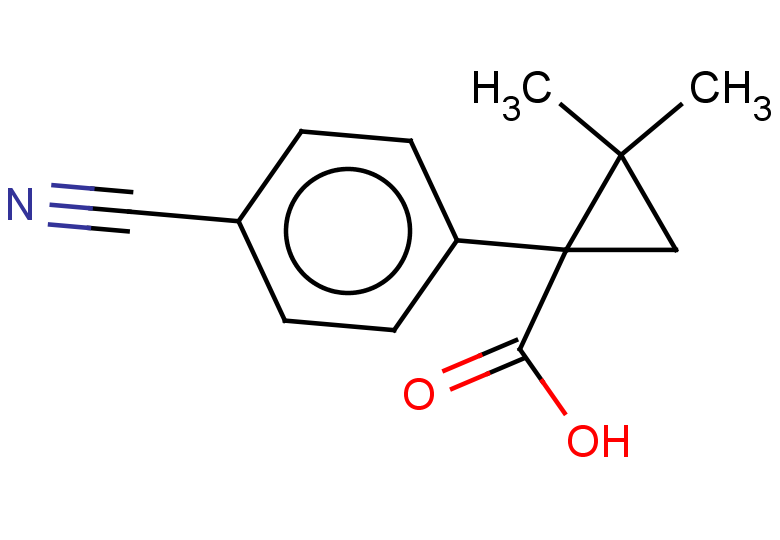 1-(4-cyanophenyl)-2,2-dimethylcyclopropane-1-carboxylic acid