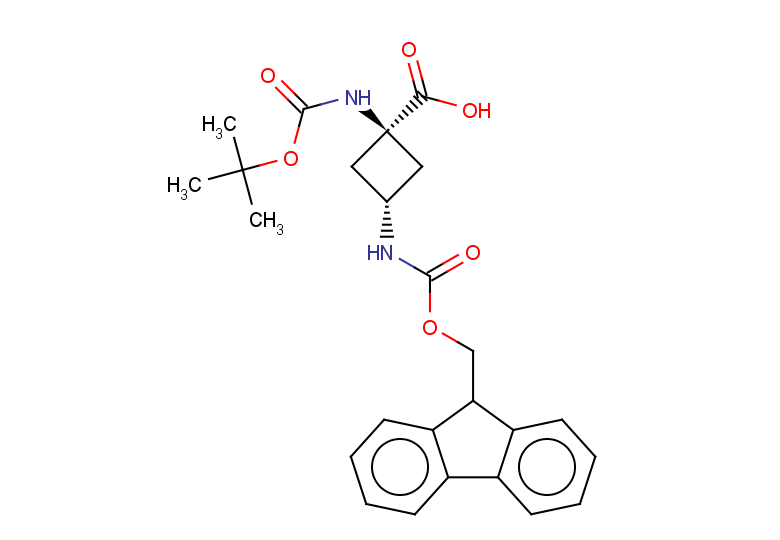 rac-(1r,3r)-1-{[(tert-butoxy)carbonyl]amino}-3-({[(9H-fluoren-9-yl)methoxy]carbonyl}amino)cyclobutane-1-carboxylic acid