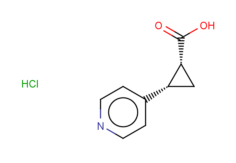 rac-(1R,2S)-2-(pyridin-4-yl)cyclopropane-1-carboxylic acid hydrochloride, cis
