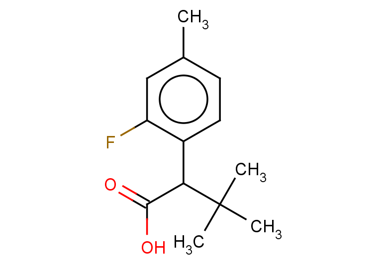 2-(2-fluoro-4-methylphenyl)-3,3-dimethylbutanoic acid