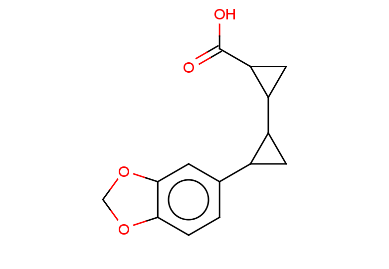 2-[2-(1,3-dioxaindan-5-yl)cyclopropyl]cyclopropane-1-carboxylic acid