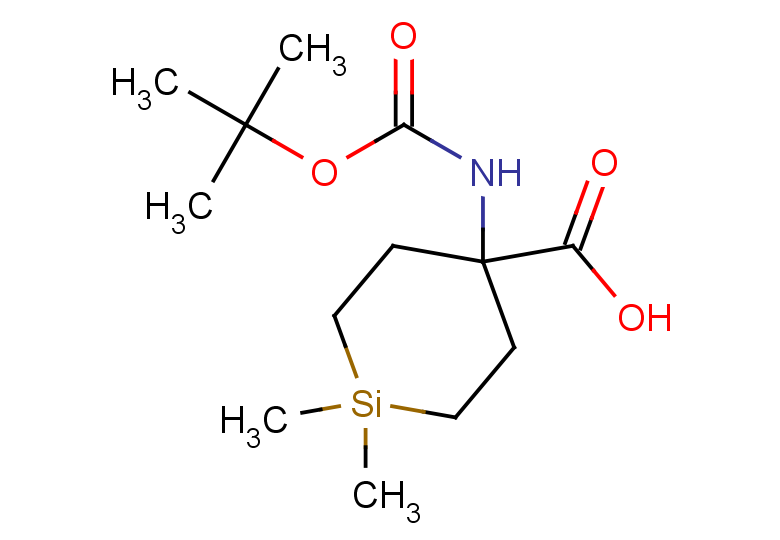 4-{[(tert-butoxy)carbonyl]amino}-1,1-dimethylsilinane-4-carboxylic acid