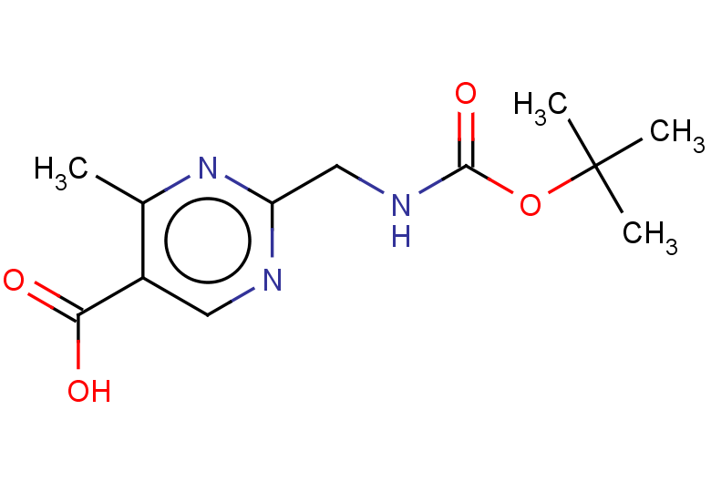 2-({[(tert-butoxy)carbonyl]amino}methyl)-4-methylpyrimidine-5-carboxylic acid