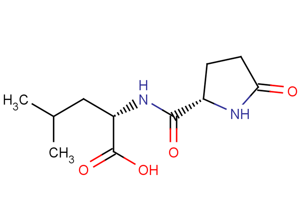 (2S)-4-methyl-2-{[(2S)-5-oxopyrrolidin-2-yl]formamido}pentanoic acid