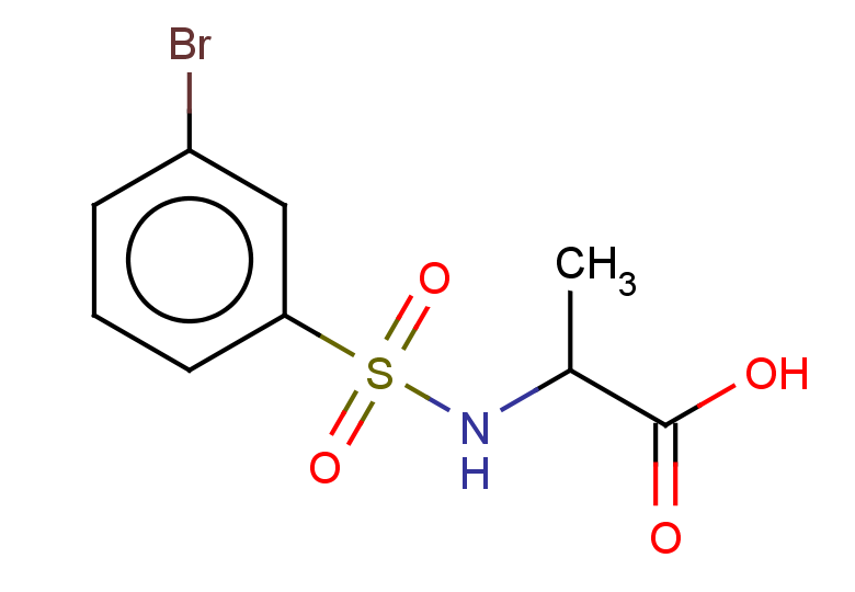 2-(3-bromobenzenesulfonamido)propanoic acid