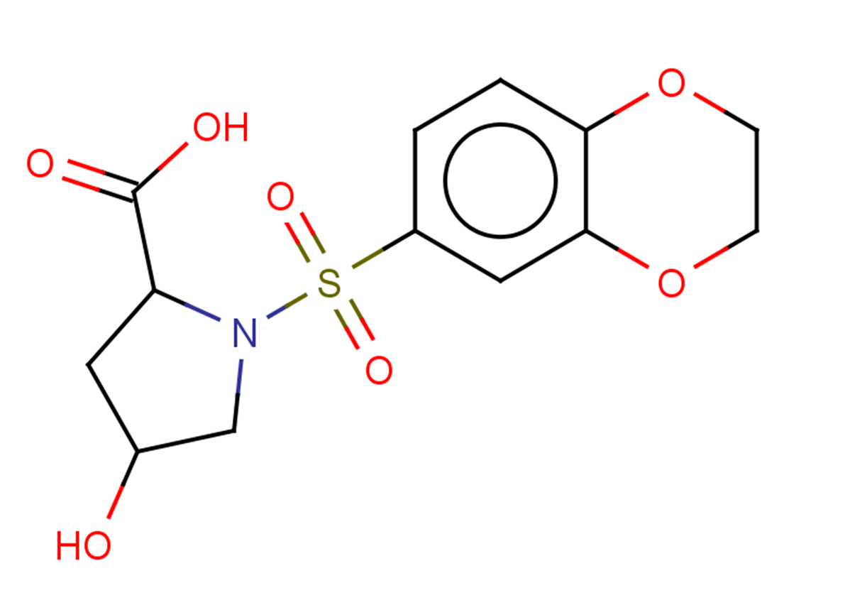 1-(2,3-dihydro-1,4-benzodioxine-6-sulfonyl)-4-hydroxypyrrolidine-2-carboxylic acid