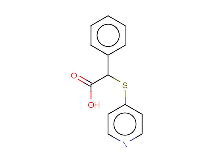 2-phenyl-2-(pyridin-4-ylsulfanyl)acetic acid