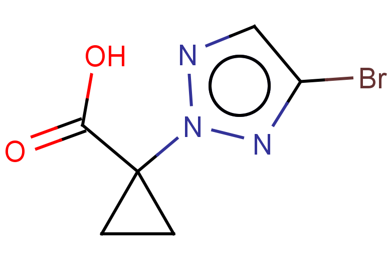 1-(4-bromo-2H-1,2,3-triazol-2-yl)cyclopropane-1-carboxylic acid