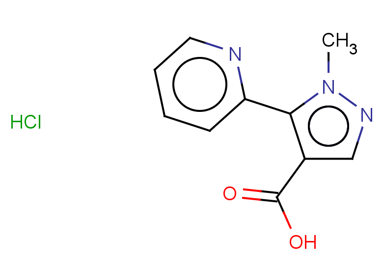 1-methyl-5-(pyridin-2-yl)-1H-pyrazole-4-carboxylic acid hydrochloride