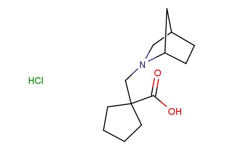 1-({2-azabicyclo[2.2.1]heptan-2-yl}methyl)cyclopentane-1-carboxylic acid hydrochloride
