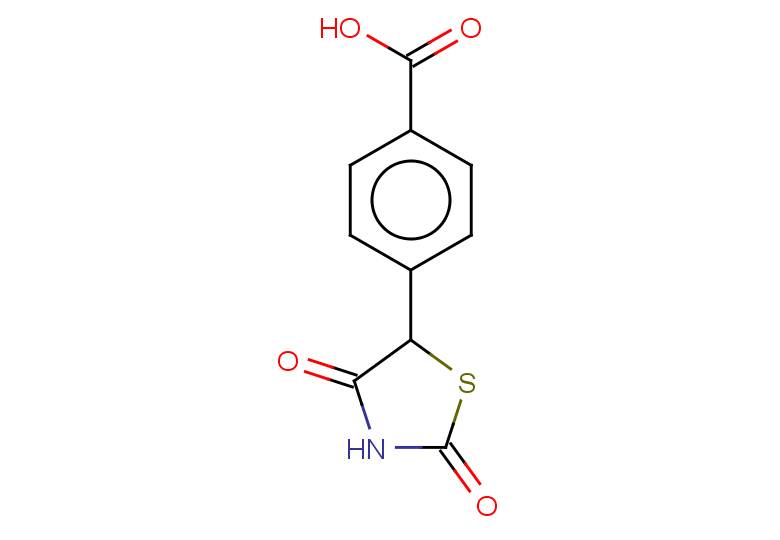 4-(2,4-dioxo-1,3-thiazolidin-5-yl)benzoic acid
