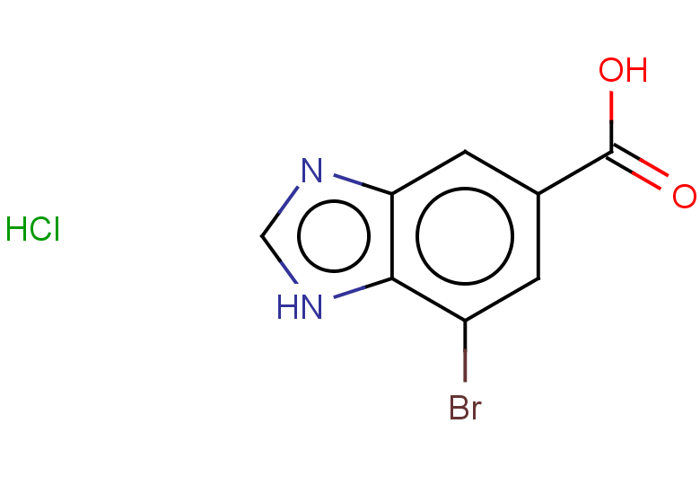 7-bromo-1H-1,3-benzodiazole-5-carboxylic acid hydrochloride