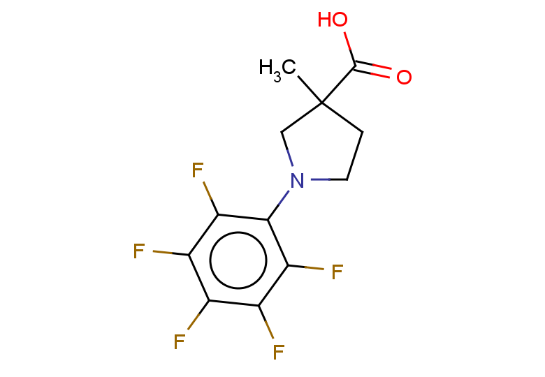 3-methyl-1-(pentafluorophenyl)pyrrolidine-3-carboxylic acid