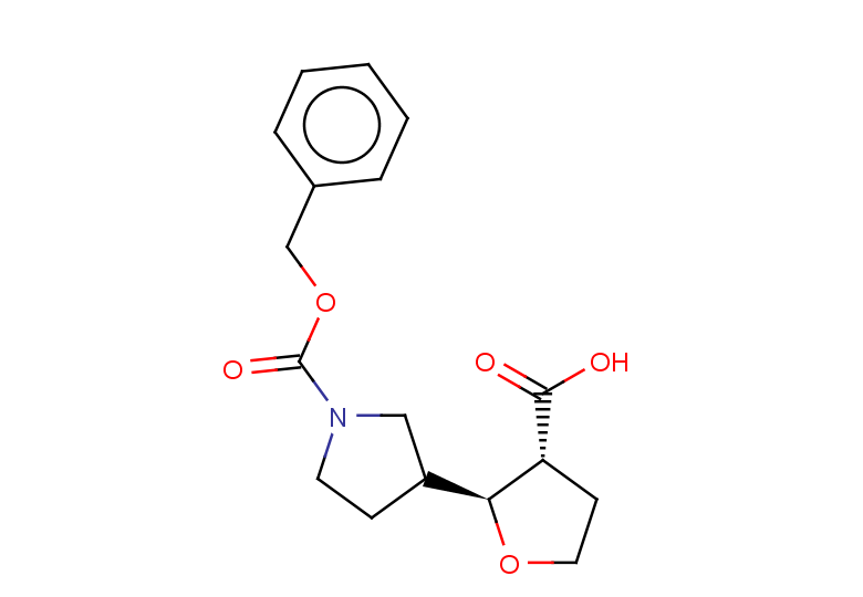 rac-(2R,3S)-2-{1-[(benzyloxy)carbonyl]pyrrolidin-3-yl}oxolane-3-carboxylic acid, trans