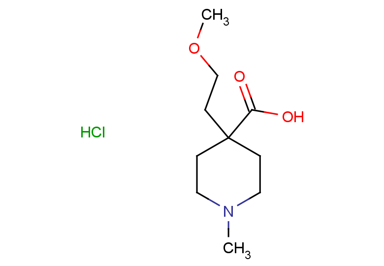 4-(2-methoxyethyl)-1-methylpiperidine-4-carboxylic acid hydrochloride