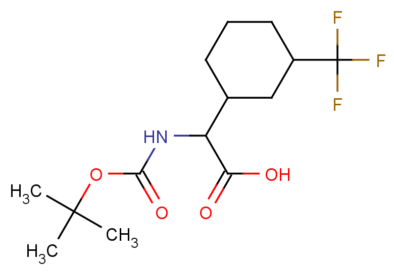 2-{[(tert-butoxy)carbonyl]amino}-2-[3-(trifluoromethyl)cyclohexyl]acetic acid
