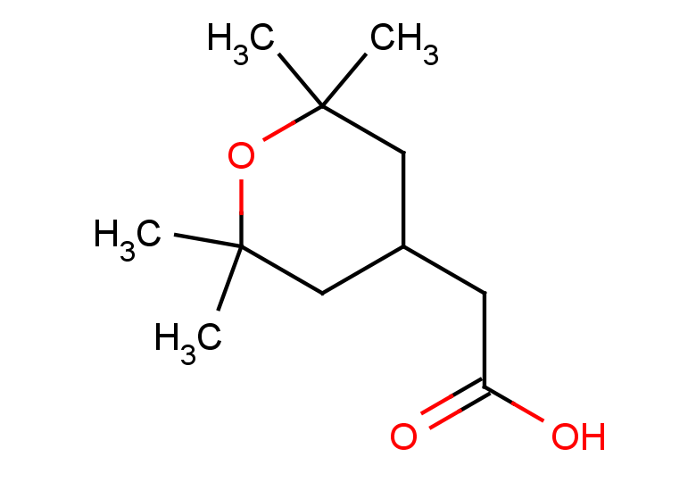 2-(2,2,6,6-tetramethyloxan-4-yl)acetic acid