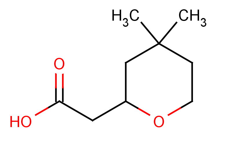 2-(4,4-dimethyloxan-2-yl)acetic acid
