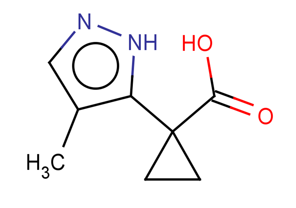 1-(4-methyl-1H-pyrazol-5-yl)cyclopropane-1-carboxylic acid