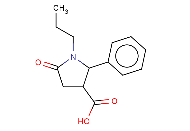 5-oxo-2-phenyl-1-propylpyrrolidine-3-carboxylic acid