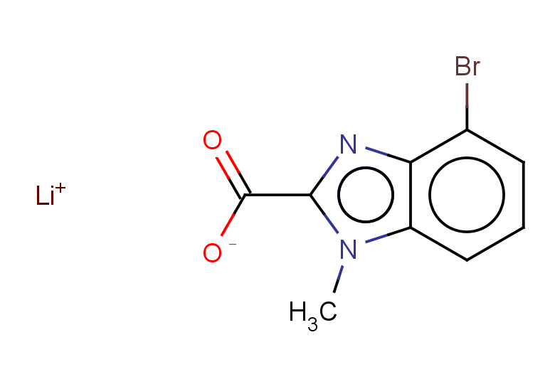 lithium 4-bromo-1-methyl-1H-1,3-benzodiazole-2-carboxylate