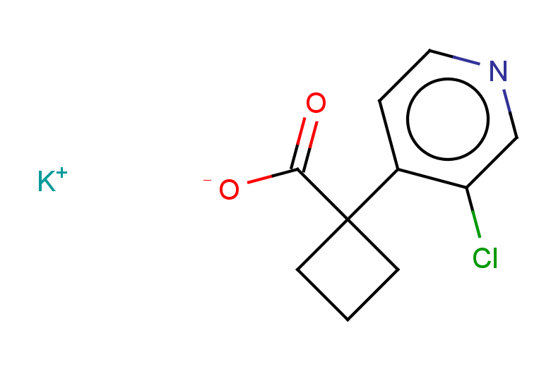 potassium 1-(3-chloropyridin-4-yl)cyclobutane-1-carboxylate