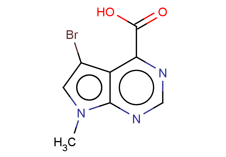 5-bromo-7-methyl-7H-pyrrolo[2,3-d]pyrimidine-4-carboxylic acid