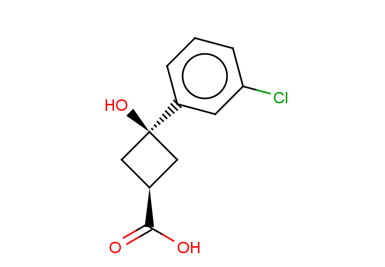 (1s,3s)-3-(3-chlorophenyl)-3-hydroxycyclobutane-1-carboxylic acid, trans