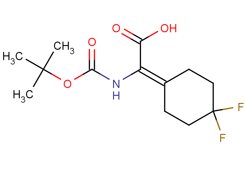 2-{[(tert-butoxy)carbonyl]amino}-2-(4,4-difluorocyclohexylidene)acetic acid