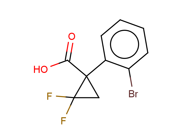 1-(2-bromophenyl)-2,2-difluorocyclopropane-1-carboxylic acid