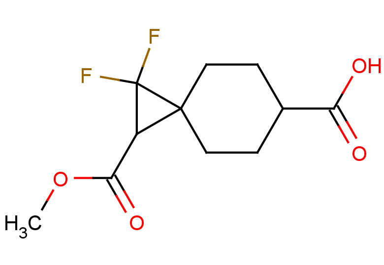 1,1-difluoro-2-(methoxycarbonyl)spiro[2.5]octane-6-carboxylic acid, Mixture of diastereomers