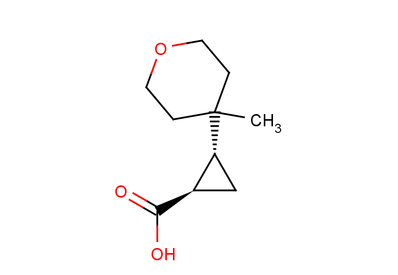 rac-(1R,2R)-2-(4-methyloxan-4-yl)cyclopropane-1-carboxylic acid, trans