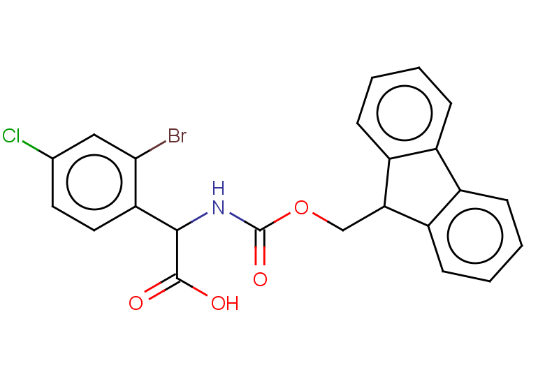 2-(2-bromo-4-chlorophenyl)-2-({[(9H-fluoren-9-yl)methoxy]carbonyl}amino)acetic acid