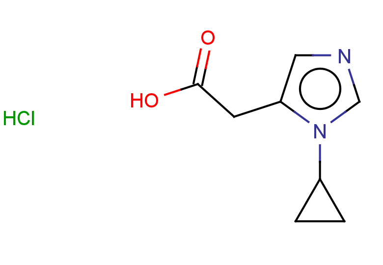 2-(1-cyclopropyl-1H-imidazol-5-yl)acetic acid hydrochloride