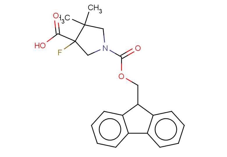 1-{[(9H-fluoren-9-yl)methoxy]carbonyl}-3-fluoro-4,4-dimethylpyrrolidine-3-carboxylic acid