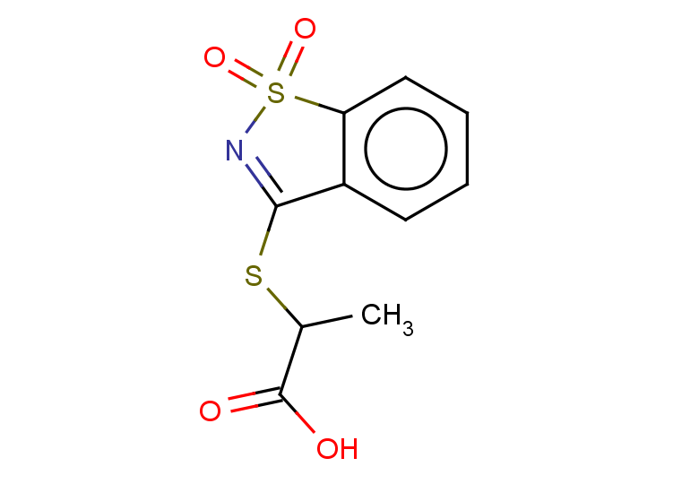 2-[(1,1-dioxo-1,2-benzothiazol-3-yl)sulfanyl]propanoic acid