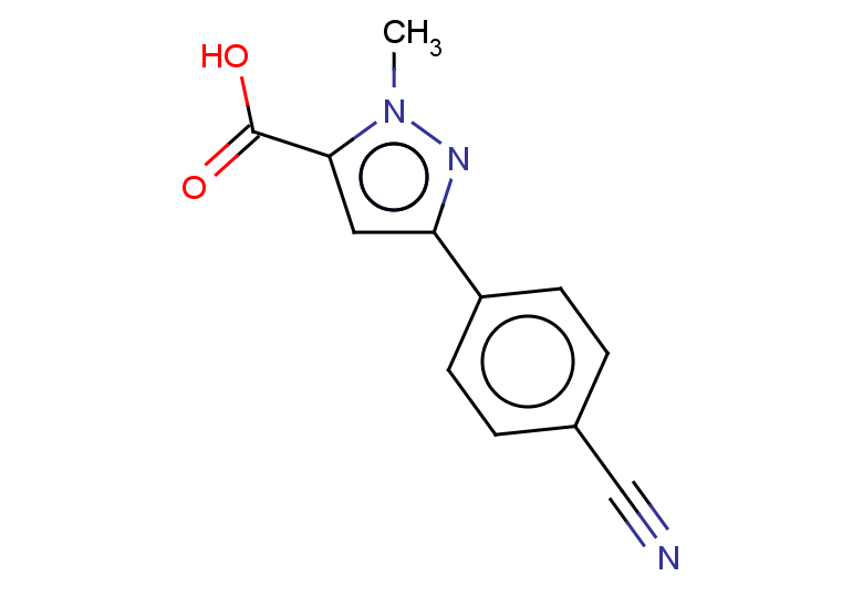 3-(4-cyanophenyl)-1-methyl-1H-pyrazole-5-carboxylic acid