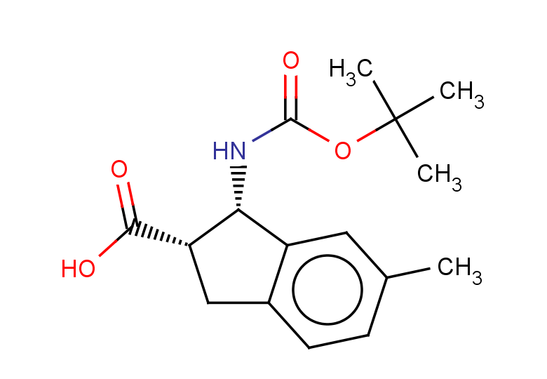 rac-(1R,2R)-1-{[(tert-butoxy)carbonyl]amino}-6-methyl-2,3-dihydro-1H-indene-2-carboxylic acid, cis