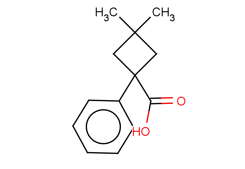 3,3-dimethyl-1-phenylcyclobutane-1-carboxylic acid
