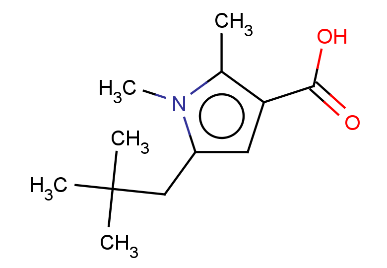 5-(2,2-dimethylpropyl)-1,2-dimethyl-1H-pyrrole-3-carboxylic acid