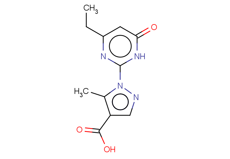 1-(4-ethyl-6-oxo-1,6-dihydropyrimidin-2-yl)-5-methyl-1H-pyrazole-4-carboxylic acid