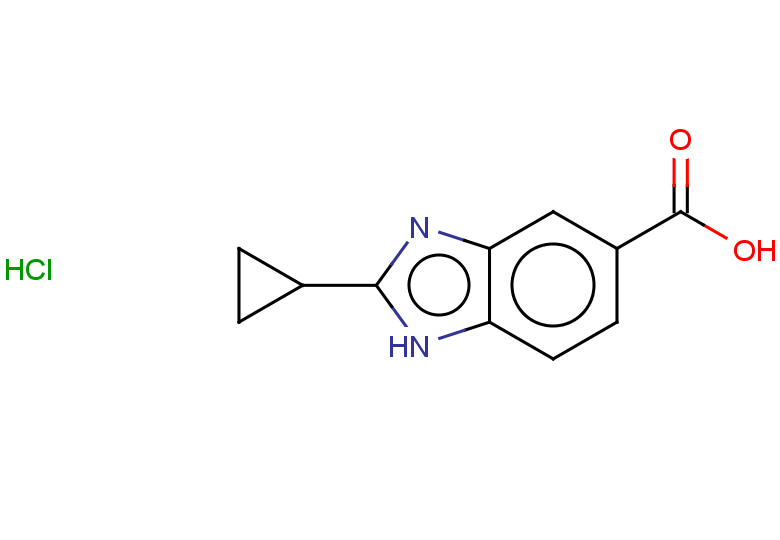 2-cyclopropyl-1H-1,3-benzodiazole-5-carboxylic acid hydrochloride