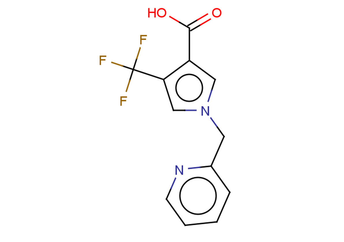 1-(pyridin-2-ylmethyl)-4-(trifluoromethyl)-1H-pyrrole-3-carboxylic acid