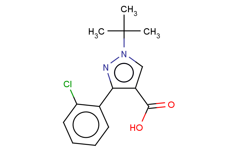 1-tert-butyl-3-(2-chlorophenyl)-1H-pyrazole-4-carboxylic acid