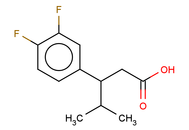 3-(3,4-difluorophenyl)-4-methylpentanoic acid
