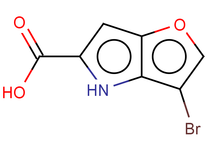 3-bromo-4H-furo[3,2-b]pyrrole-5-carboxylic acid