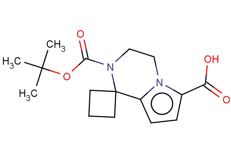 2'-[(tert-butoxy)carbonyl]-3',4'-dihydro-2'H-spiro[cyclobutane-1,1'-pyrrolo[1,2-a]pyrazine]-6'-carboxylic acid