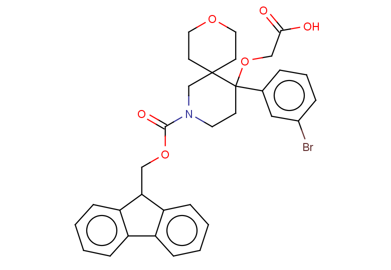 2-{[5-(3-bromophenyl)-2-{[(9H-fluoren-9-yl)methoxy]carbonyl}-9-oxa-2-azaspiro[5.5]undecan-5-yl]oxy}acetic acid