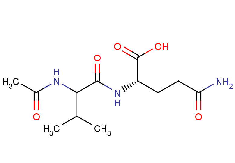 (2S)-4-carbamoyl-2-(2-acetamido-3-methylbutanamido)butanoic acid