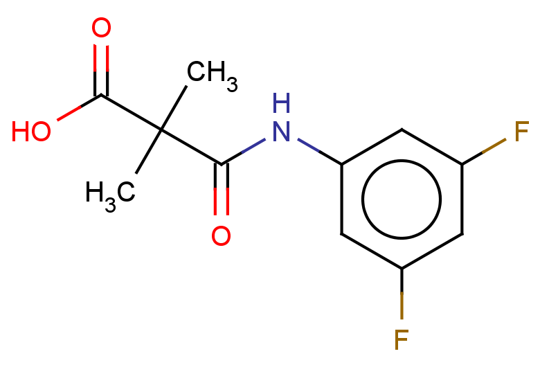 2-[(3,5-difluorophenyl)carbamoyl]-2,2-dimethylacetic acid